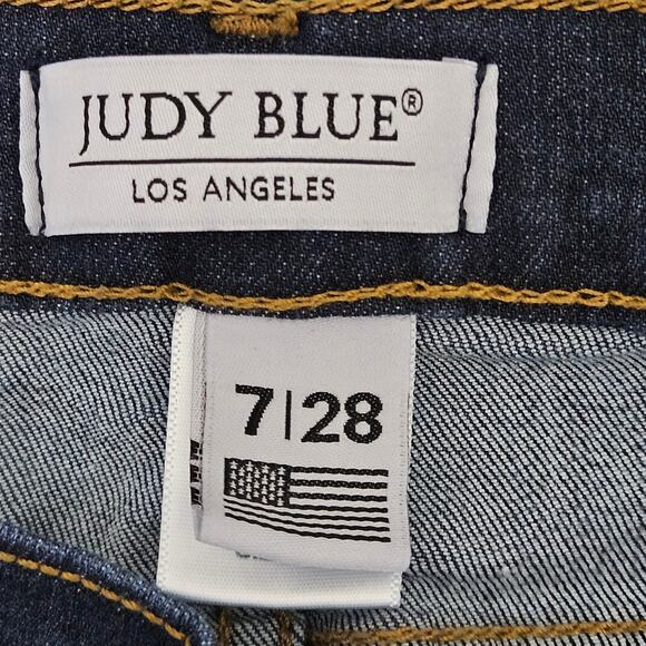 Judy Blue Skinny Mid Rise Ankle Blue Denim Jeans | Women's 7 / 28 - Picture 9 of 16